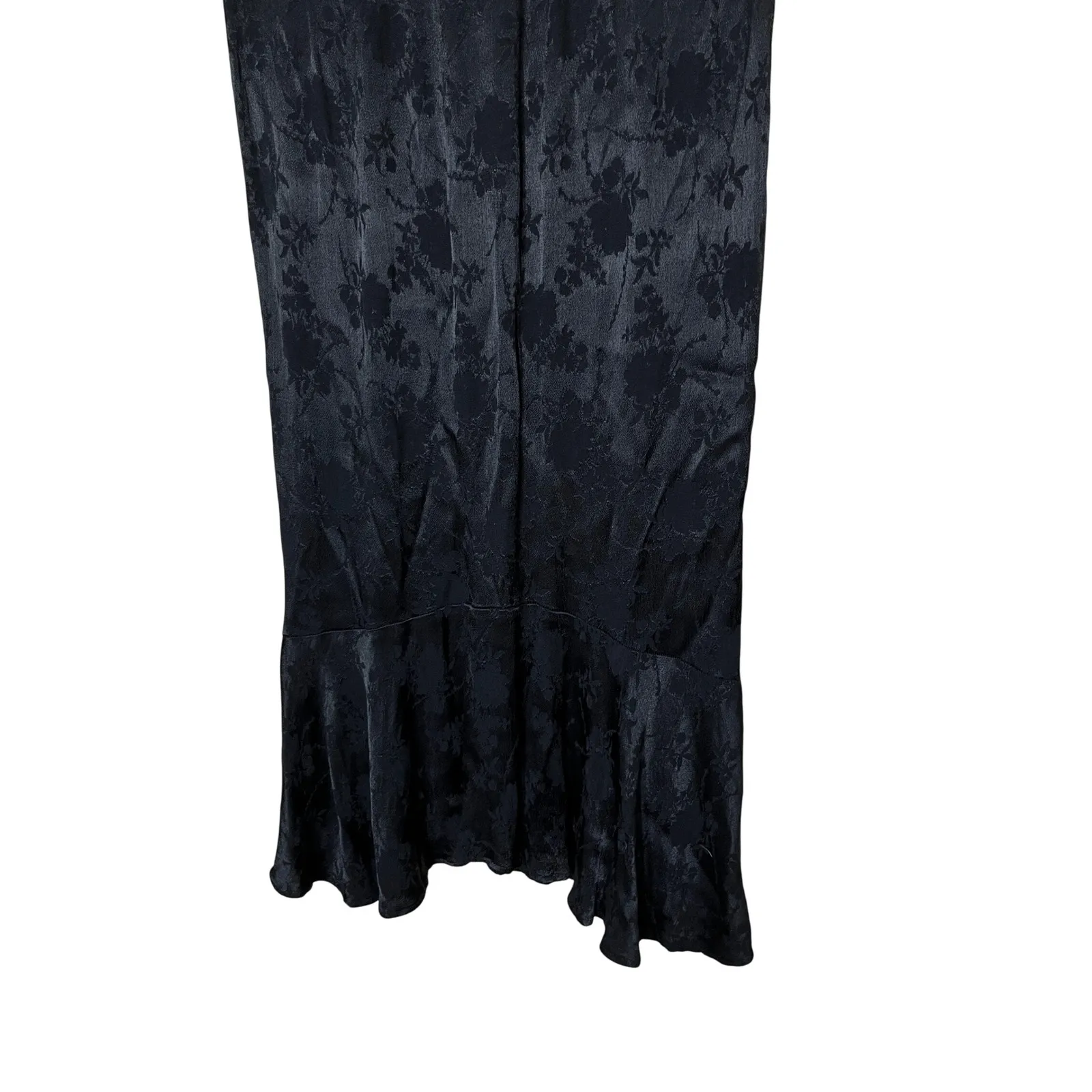 Vintage Spencer Alexis Petites Black Floral Jacquard Tank Top Maxi Skirt Set 14P - Image 3