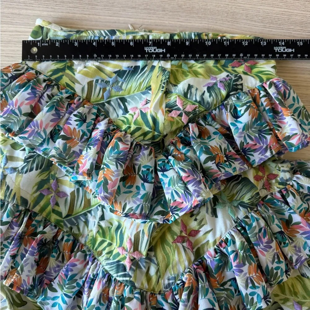 ALL THINGS MOCHI Sara Skirt in Green Green size XS Blue - Image 3