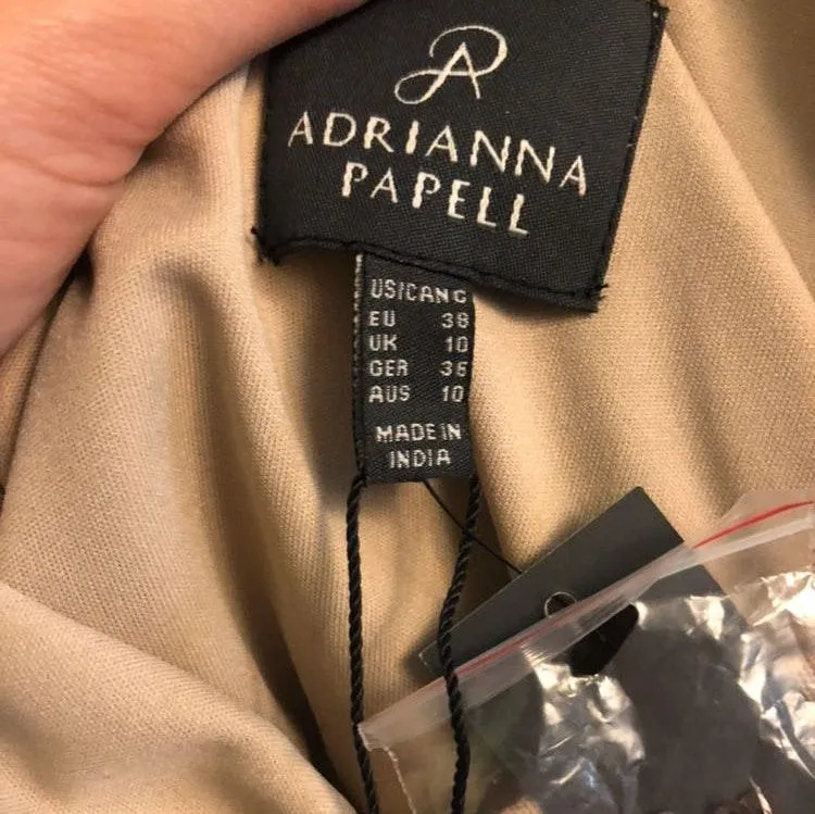 Adrianna Papell One Shoulder Beaded Gown - Image 8