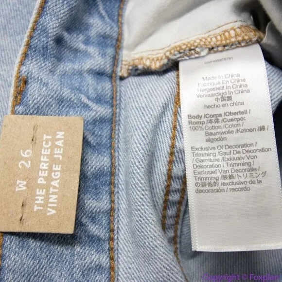NEW Madewell The Perfect Vintage Jean in‎ Fitzgerald Wash, 26 - Image 16