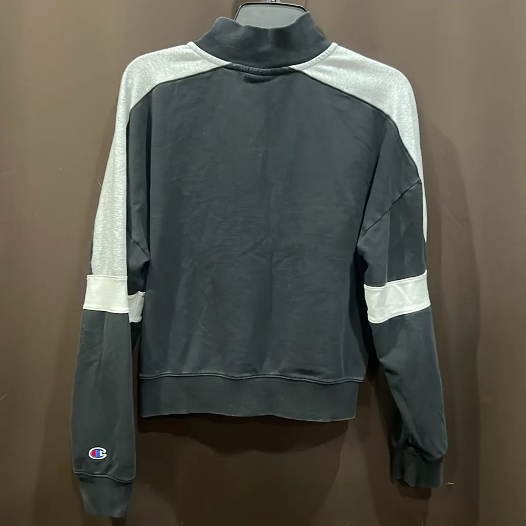 Champion Women's Campus Quarter Zip Sweatshirt with Taping, Size M - Image 2