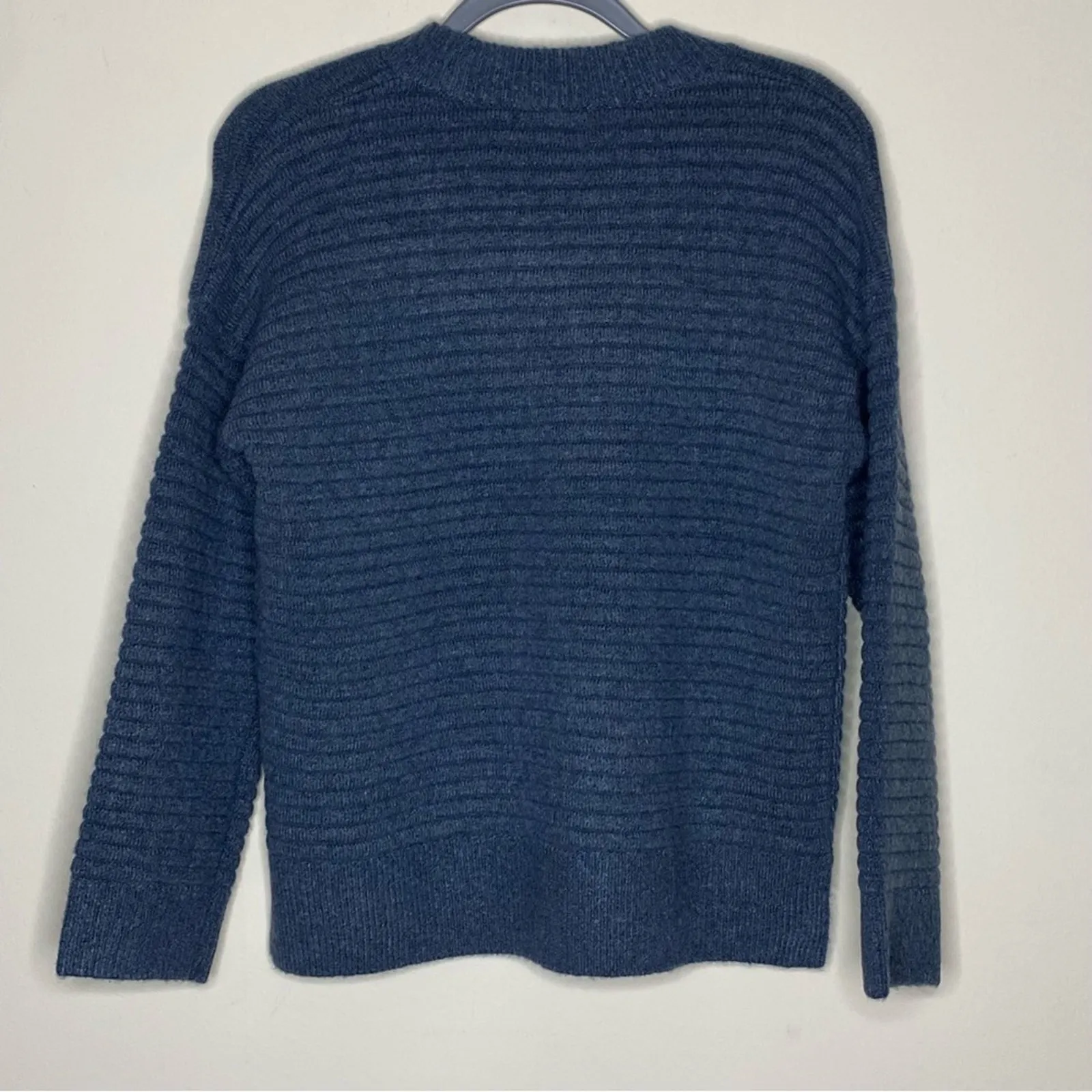 Madewell Elsmere Sweater Pullover Wool Blend Heather Lake SOFT Women Size XS NWT - Image 3