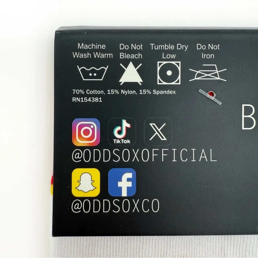 Odd Sox Starburst Candy Crew Socks Mens Womens Fun Novelty Gift Logo Colorful Pink - Image 7