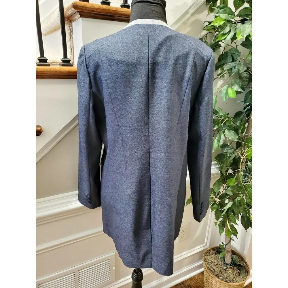 Blue Women's 100% Polyester Long Sleeve Fitted Orc Size XL - Image 7