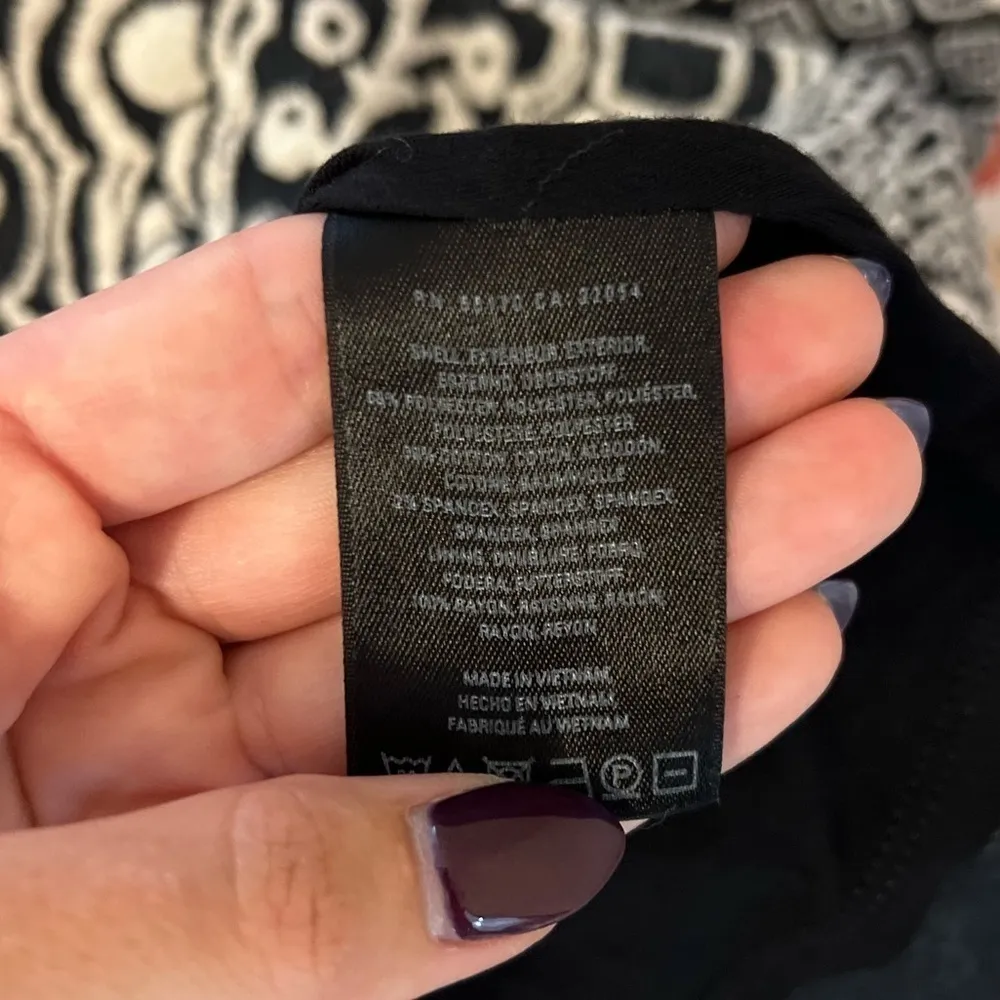 Anthropologie Ett:twa Valery Brocade Dress Navy White Floral Paisley Size Small - Image 6