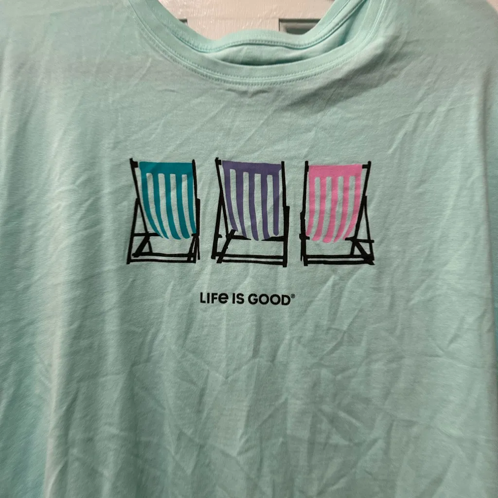 Life Is Good‎ Beach Chairs Tee - Image 2