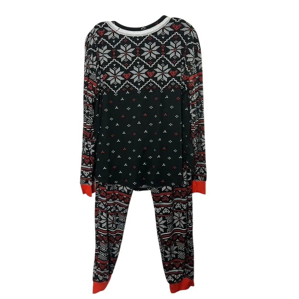 Secret Treasures Snowflake Long Sleeve 2 Piece Pajama Lounge Set Large 12/14 - Image 5