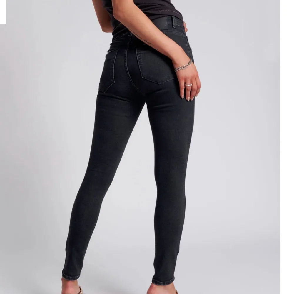 REVOLVE One x OneTeaspoon High Waist Freebird II Black Stretch Skinny Jeans 30 - Image 5