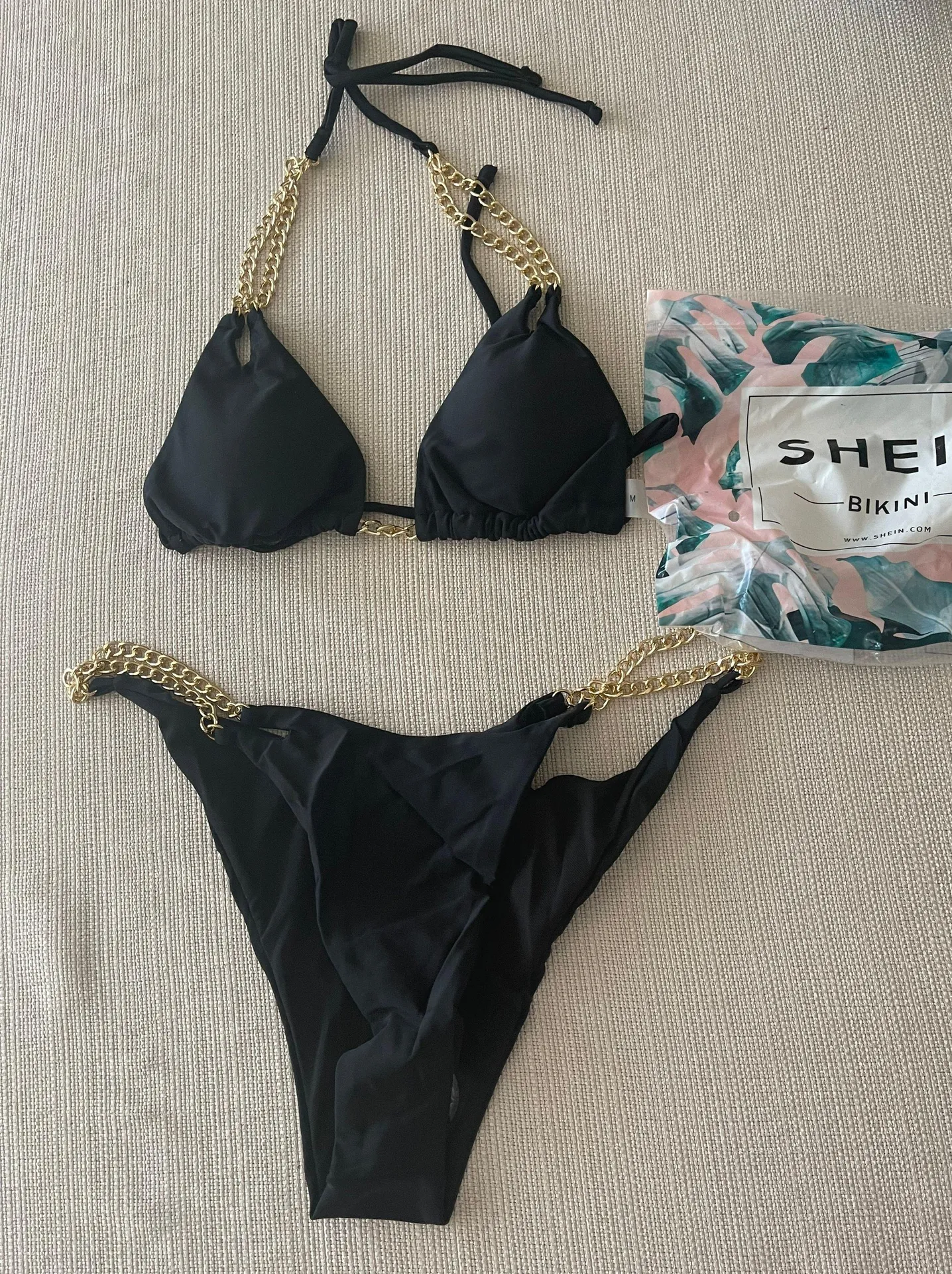 SheIn Chain Linked Triangle Bikini Swimsuit - Image 6