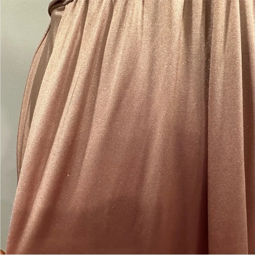 La Femme 30700 Cross Bodice Blush Pink Strapless Gown 4 - Image 8