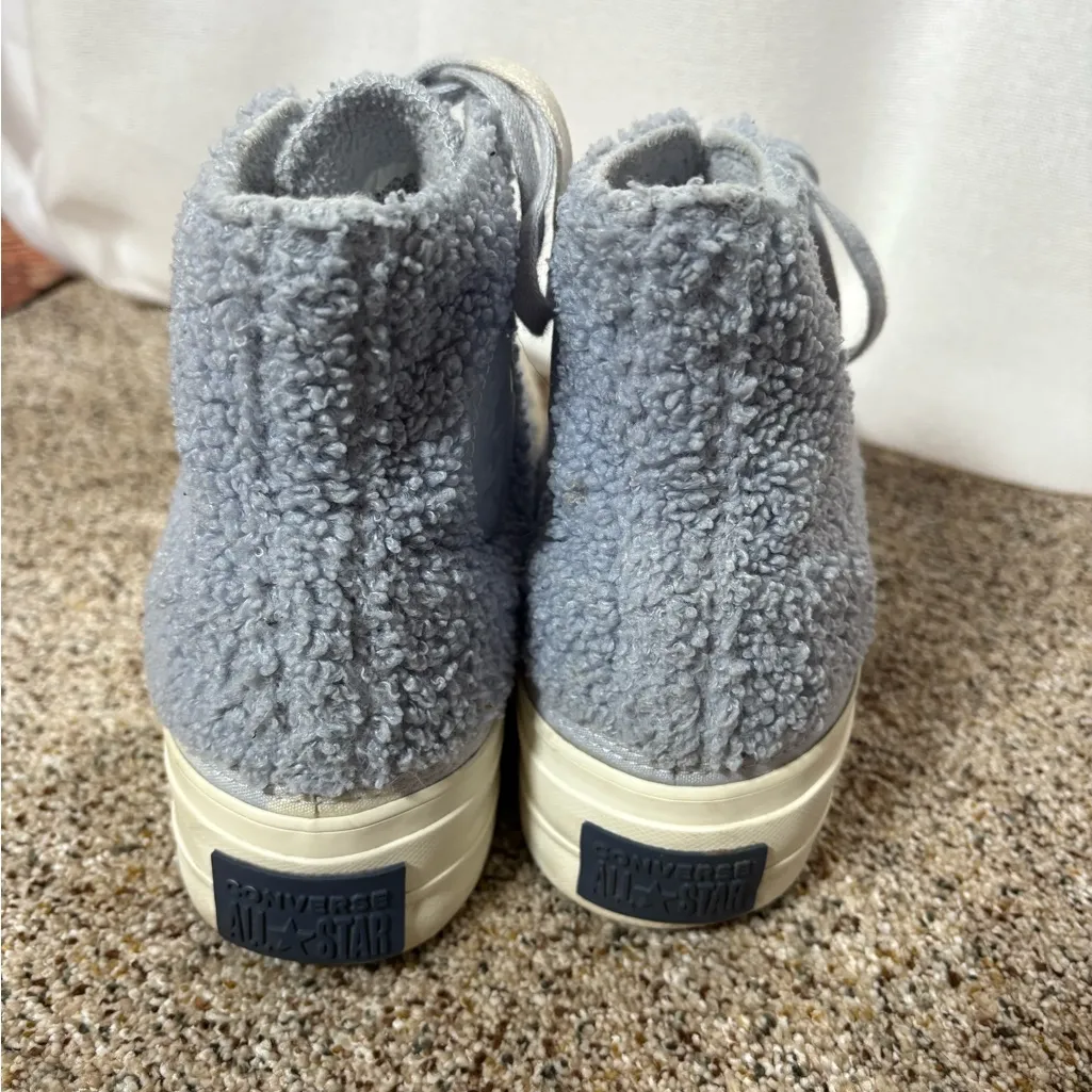 Converse Chuck Taylor All-Star Hi Lift ‘Cozy Club’ Trainer Fuzzy Sherpa Platform - Image 5