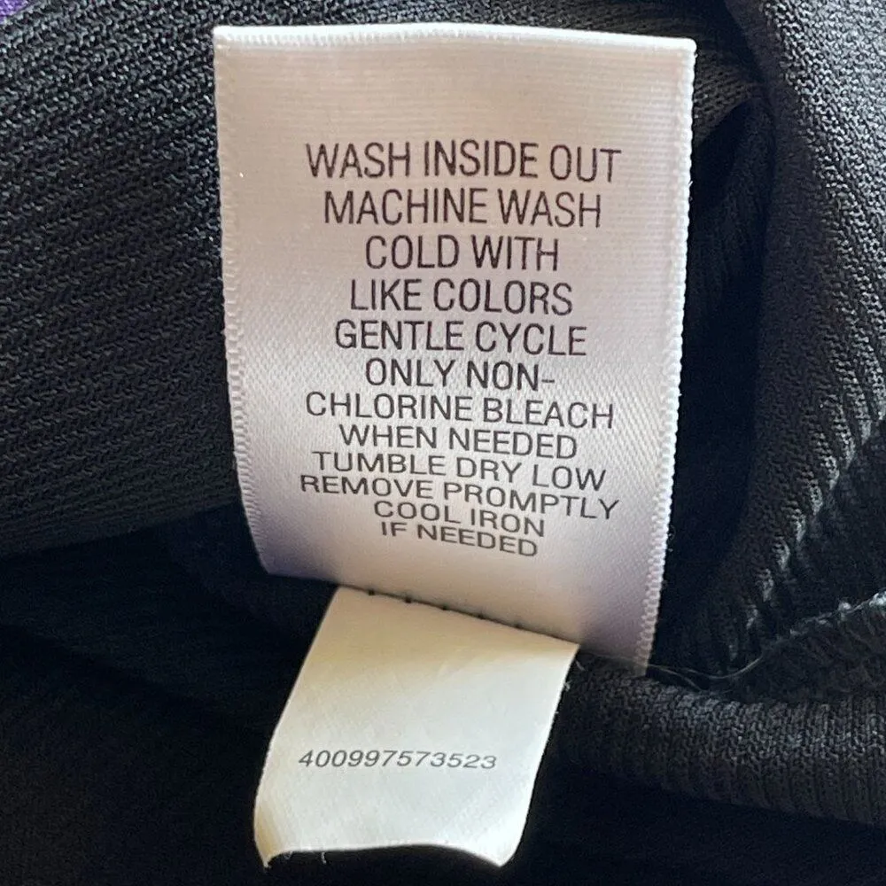 Dana Buchman Printed Tunic Top Womens S Purple Cowl Neck Blouse Boho Chic Office - Image 12