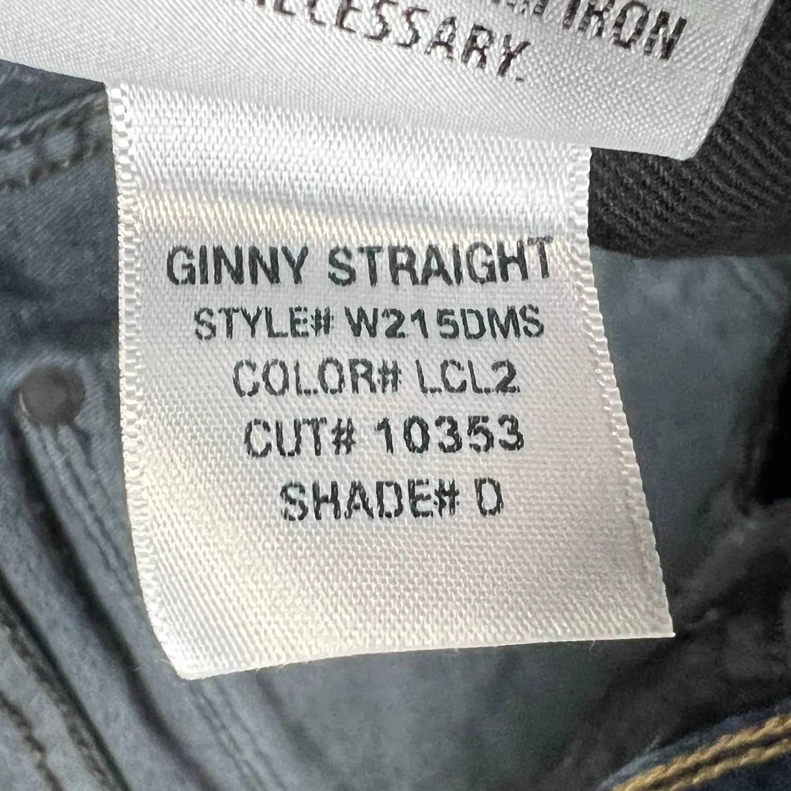 Hudson Ginny Straight Jeans Womens 28 Blue Denim Modern Low Rise USA Stretch - Image 15