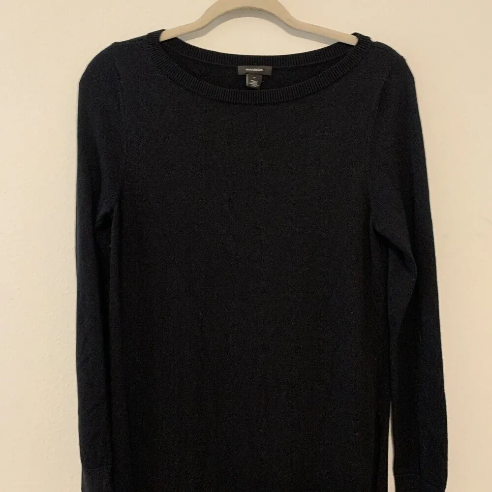 Halogen Womens Size Small Black Wool Blend Sweater Dress - Image 2