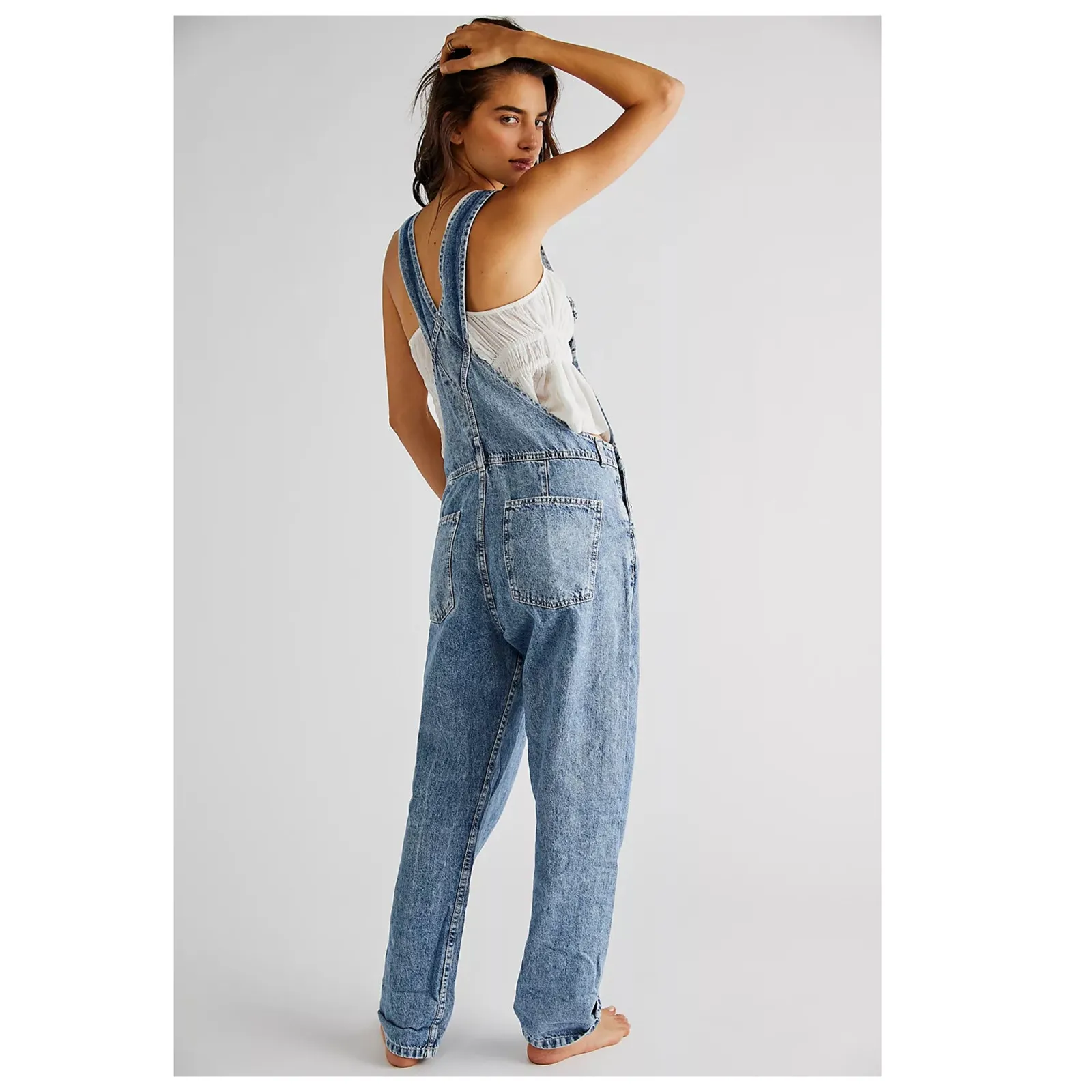 Free People We the Free Ziggy Denim Overalls Size XS - Image 3