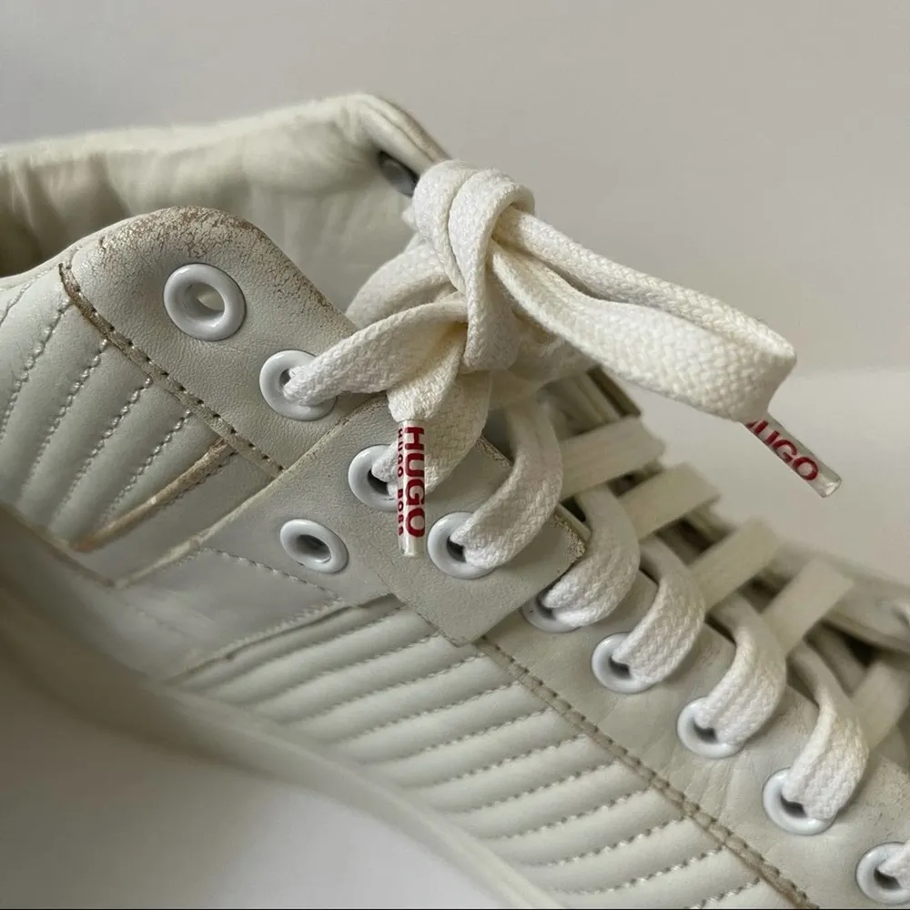 Hugo Boss White High Top Sneakers - Image 7