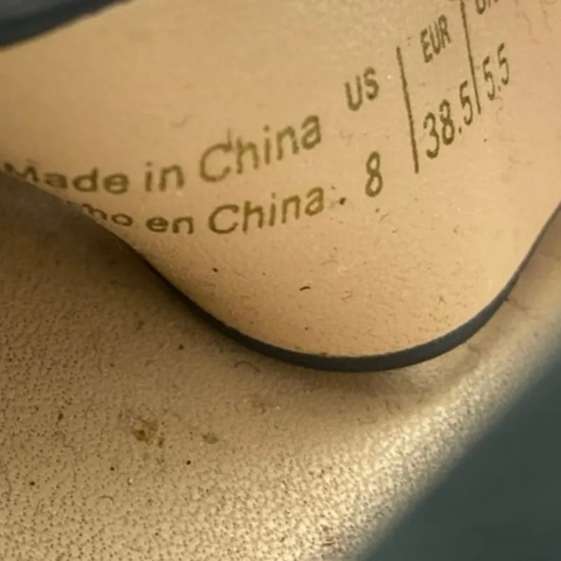 Aldo Women's Navy Blue Suede Leather Strappy Open Toe Wedge Heels Sandals Size 8 - Image 5