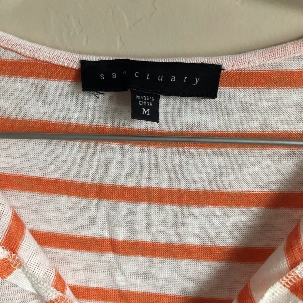 Sanctuary  Orange/Cream Striped Uptown‎ Lined Top - Image 3