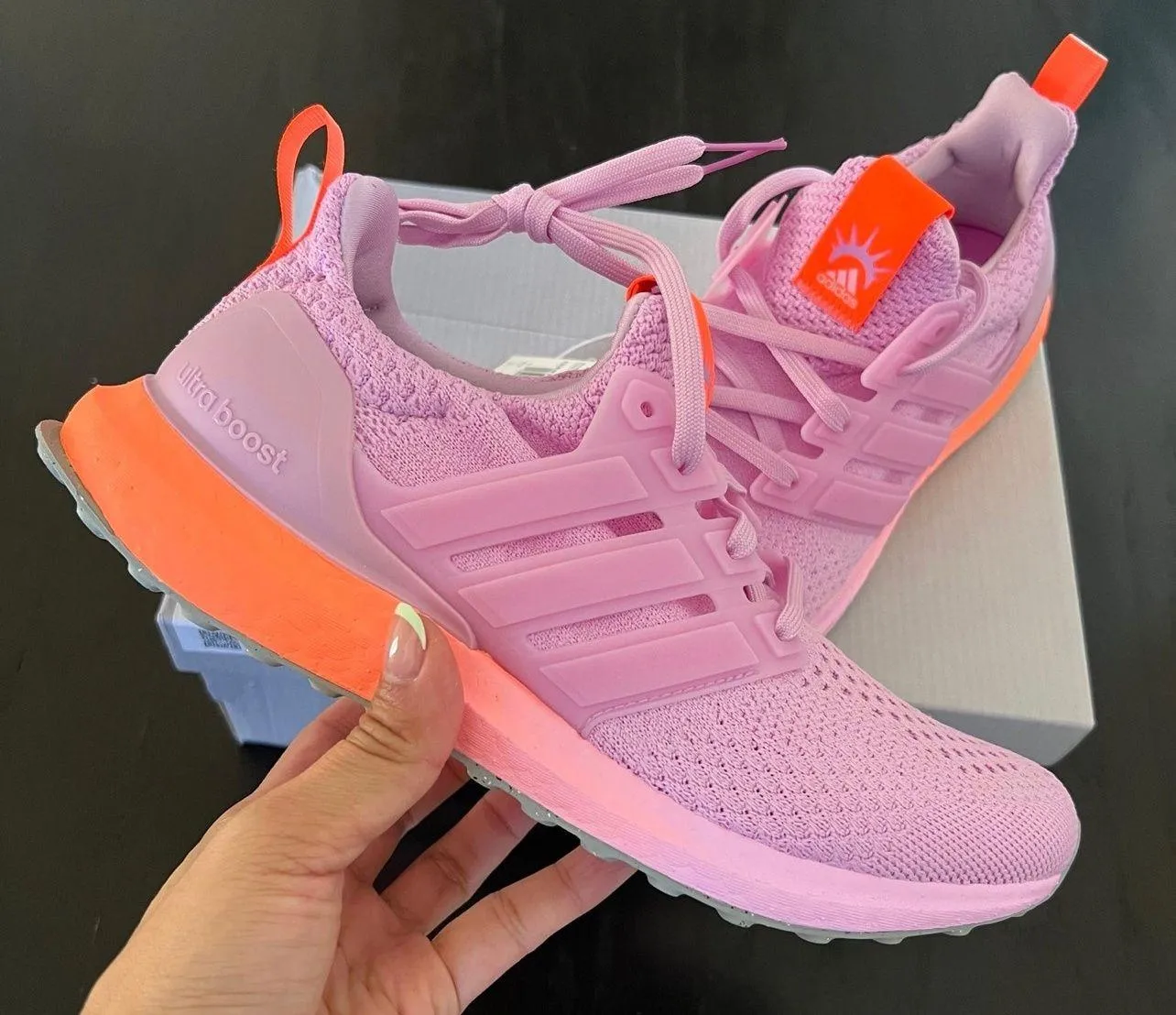 Adidas NIB  Ultraboost 5.0 DNA J Bliss Lilac Orange Gradient - Image 2