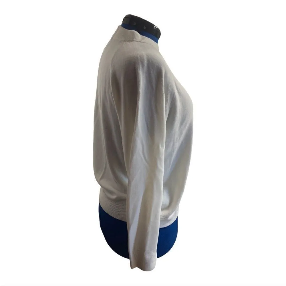 DESIGNER ORIGINALS,Women’s White XL Sweater, Back zipper closure, New with tags - Image 2