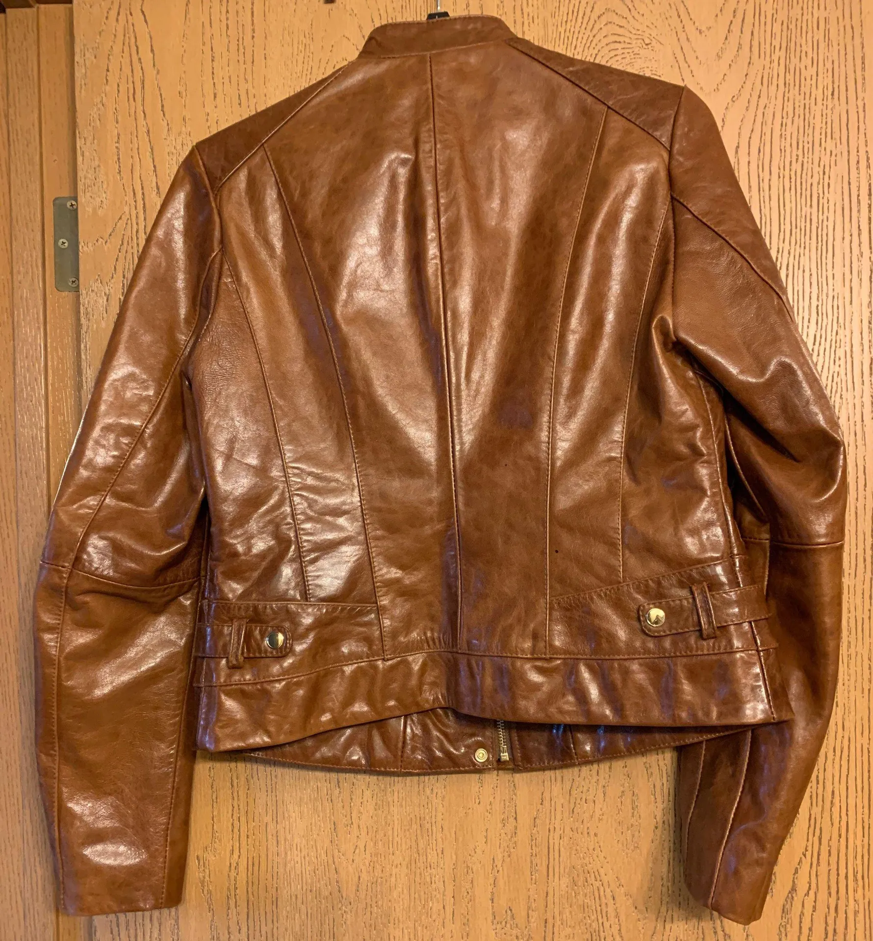  Brown Genuine Leather Jacket  - Image 2