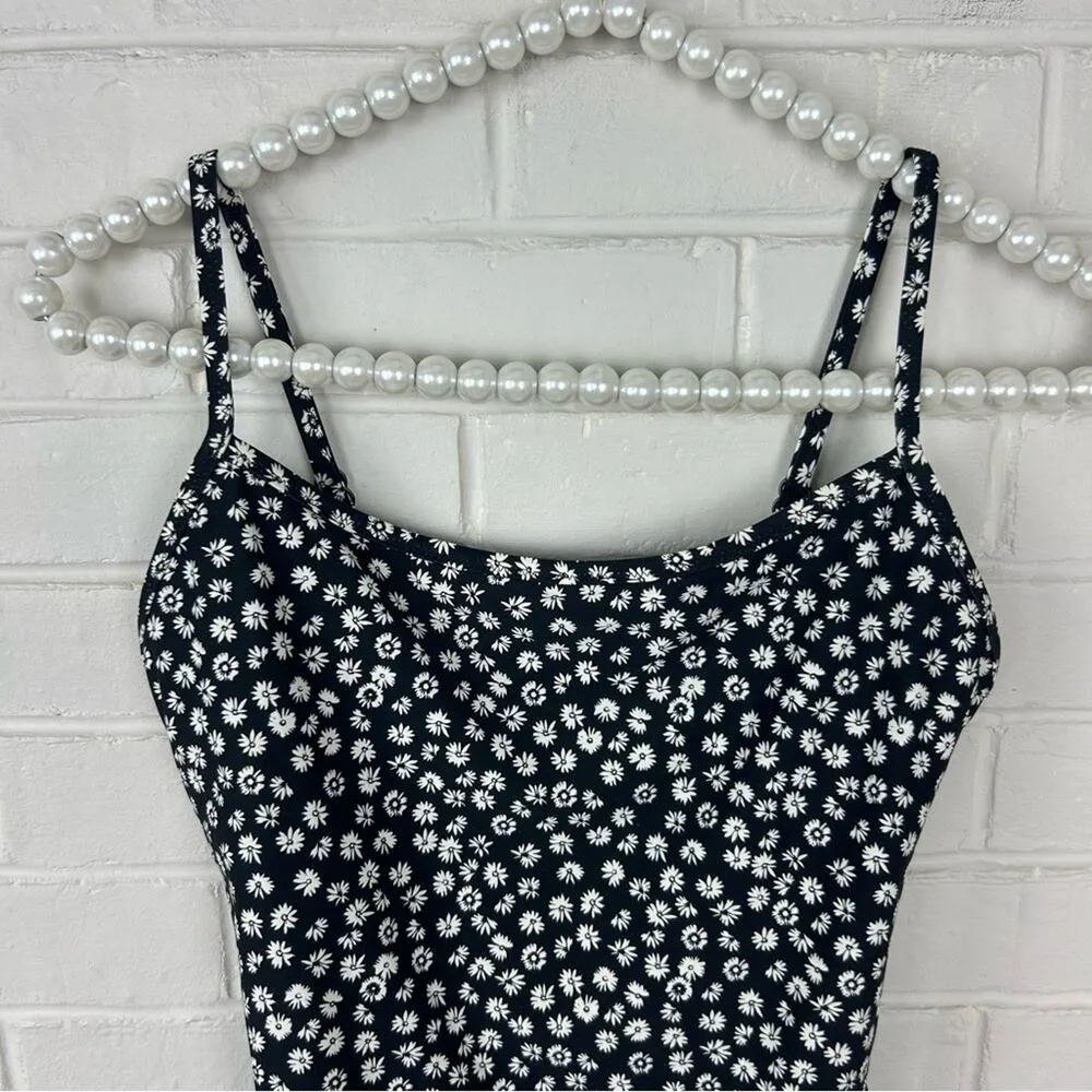 Gap Black & White Floral One Piece Swimsuit Size M - Image 2