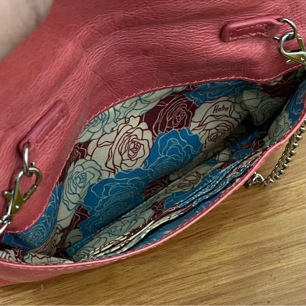 HOBO Vintage “Daria” Convertible Clutch Crossbody Handbag Pink - Image 12