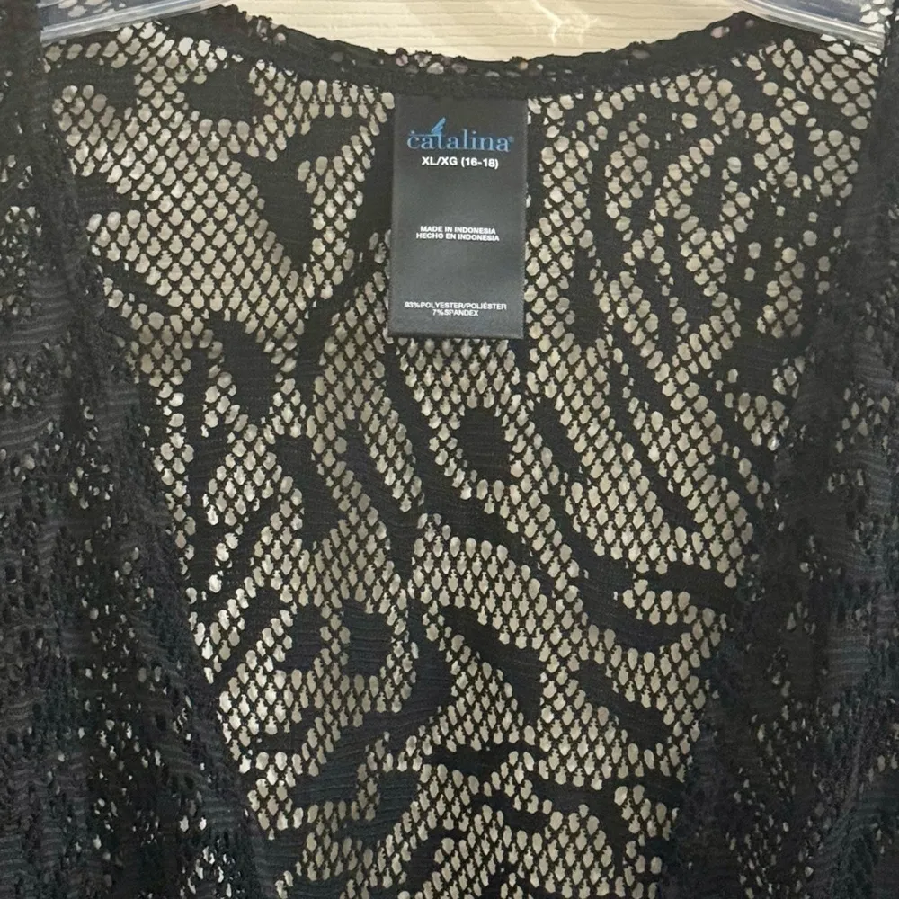 NWT Black lace swim coverup Size 16-18 XL - Image 3