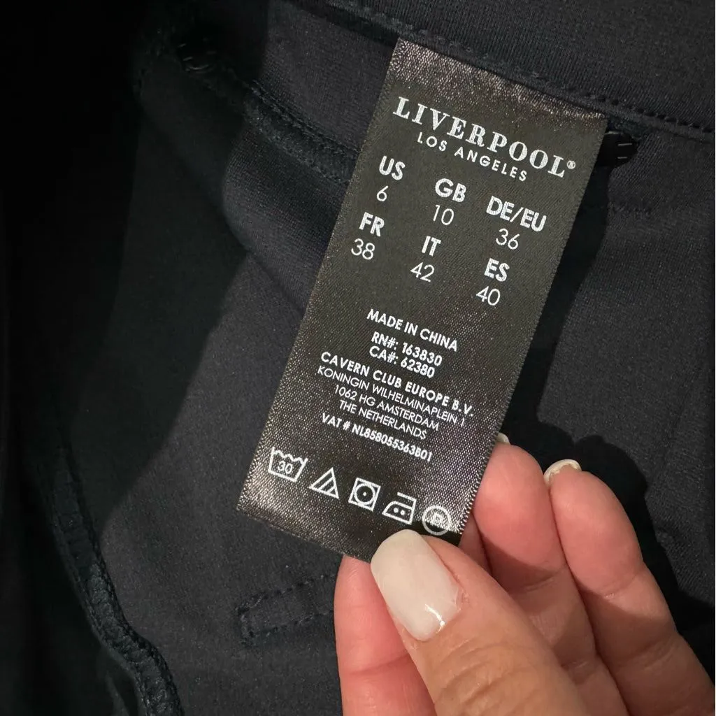 New Stitch Fix Liverpool Madonna Legging Stretch Ponte Pant Dark Night Size 6/28 - Image 6