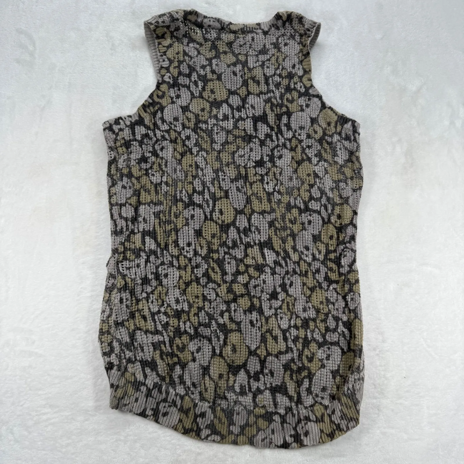 Harley Davidson Skull Tank Top Knit Sleeveless Motorcycle Casual‎ XL Gray - Image 9
