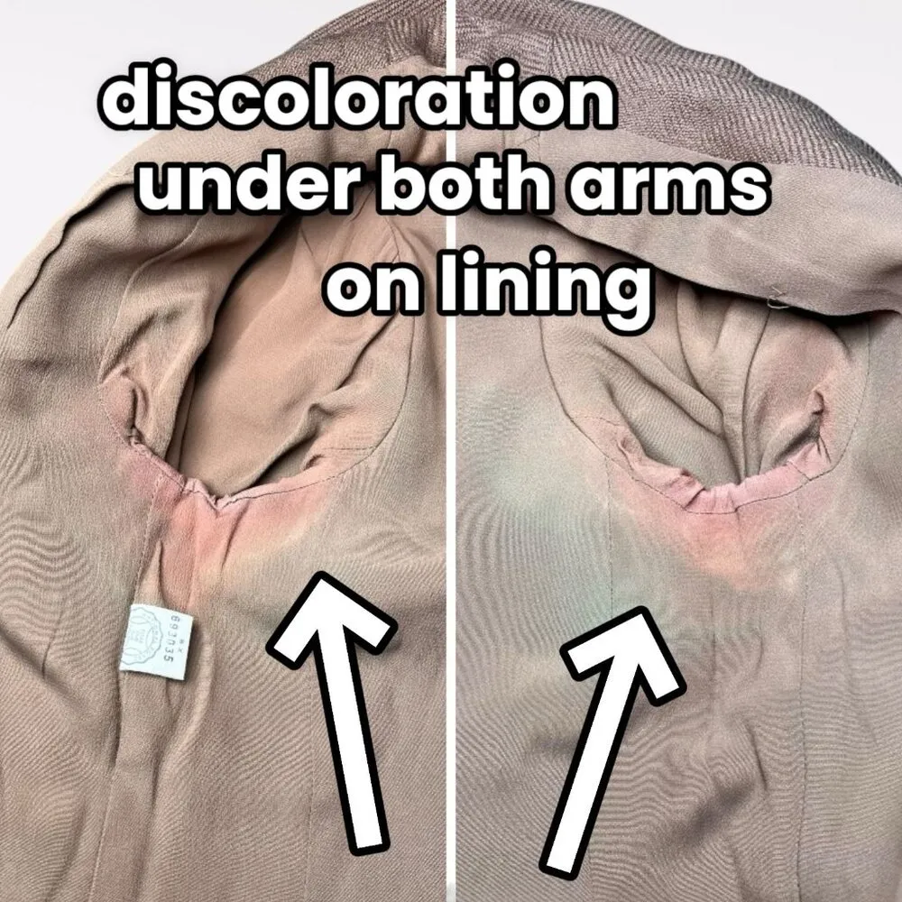 Vintage Lord & Taylor Union Made Wool Jacket XS Tan - Image 12