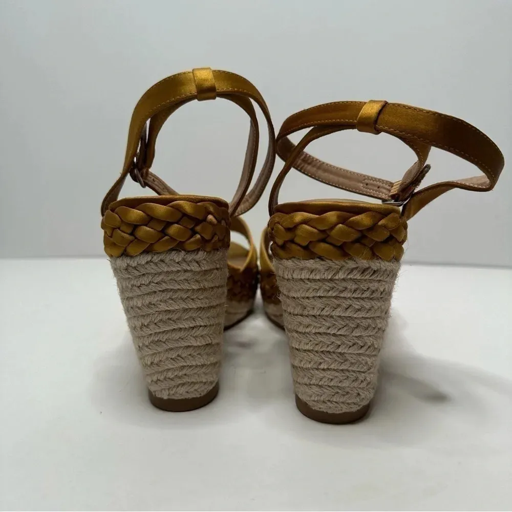 Torrid Satin Espadrille Platform Wedge Sandals Size 9W - Image 8