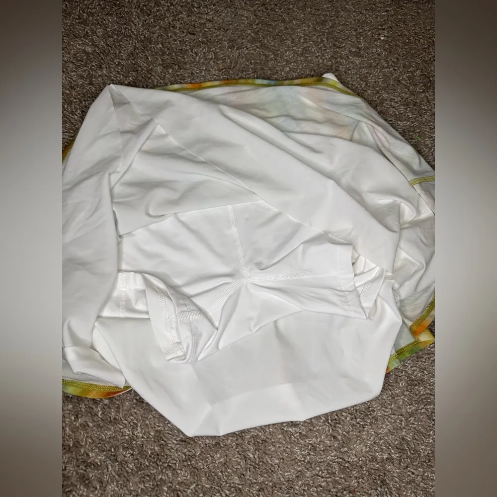 Calia by Carrie Underwood Flora Multicolor Double Layer Mesh Golf Skort Green Size M - Image 3