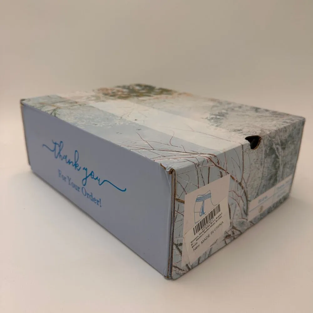 ZBY Women's Wedge Ankle Braided Fringe Western Booties Ankle Boots NEW Size 9 - Image 2