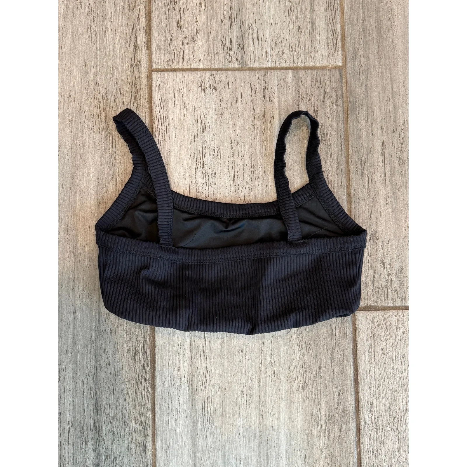 Year of Ours Ribbed 2.0 Bralette Women Small Black Pullover Active Athleisure - Image 5