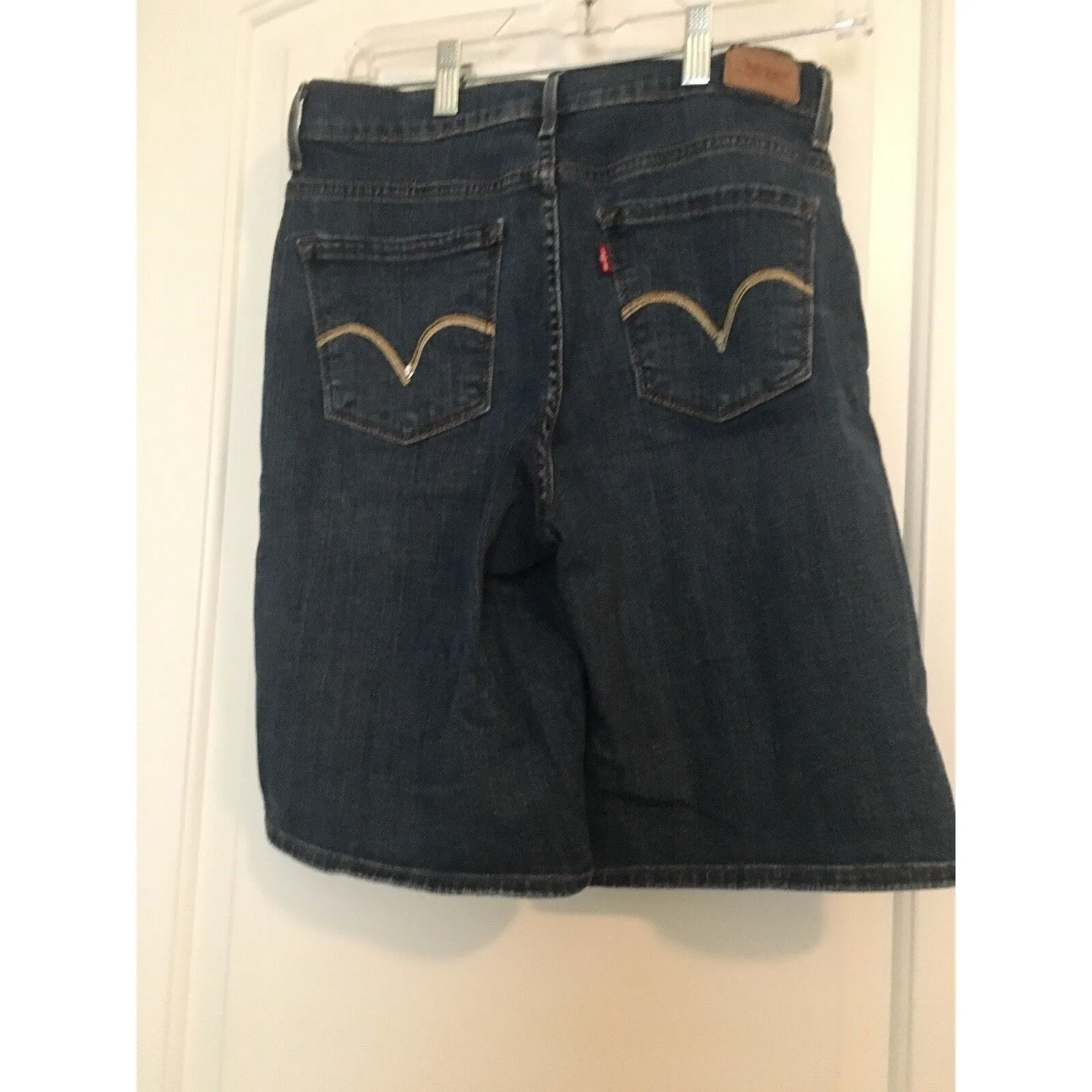 Levi's Women's Jean Shorts Pockets Size 10 Blue - Image 9