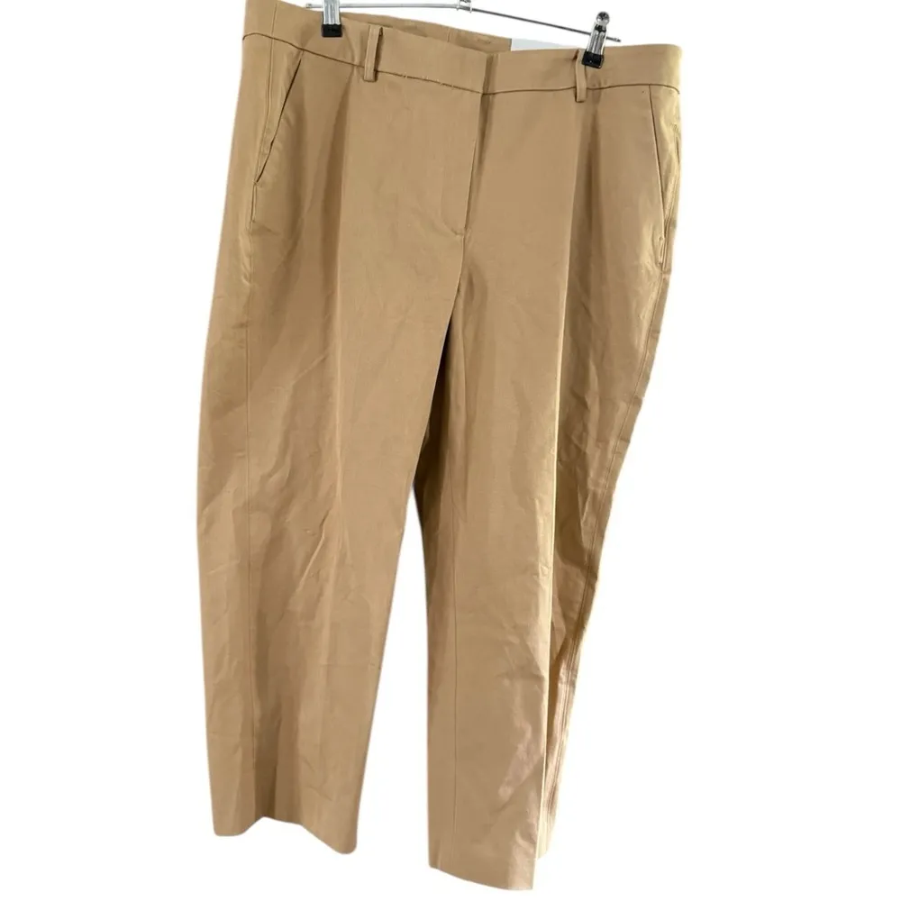 Chico's Tan Ankle Cropped Tailored Fit Pants - Image 9