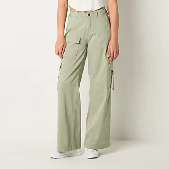 🌲 Arizona Wide Leg Cargo Pant Sage Green Free People Inspo 7 NWT - Image 2