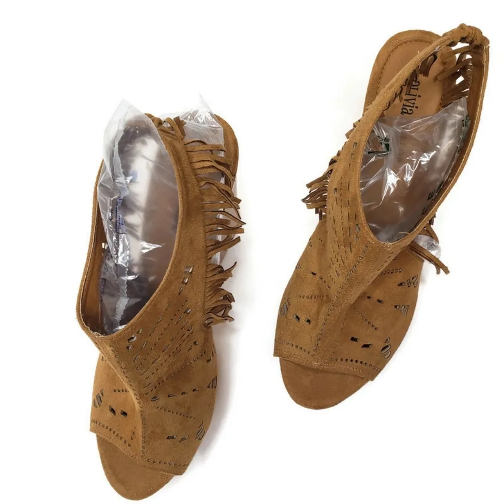 NWOT laser cut cork wedge sandal 10 - Image 5