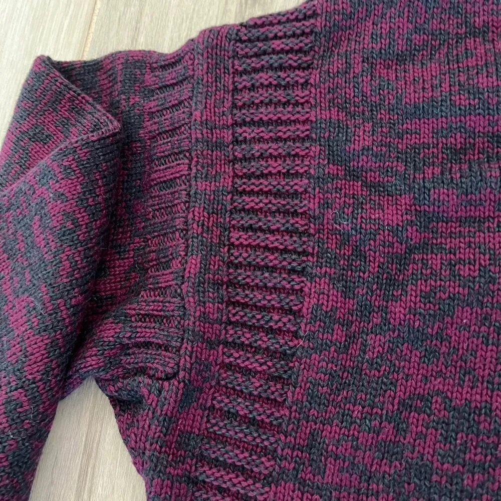 NWT RE/DONE 60s SHRUNKEN SWEATER IN PLUM SZ SMALL - Image 5