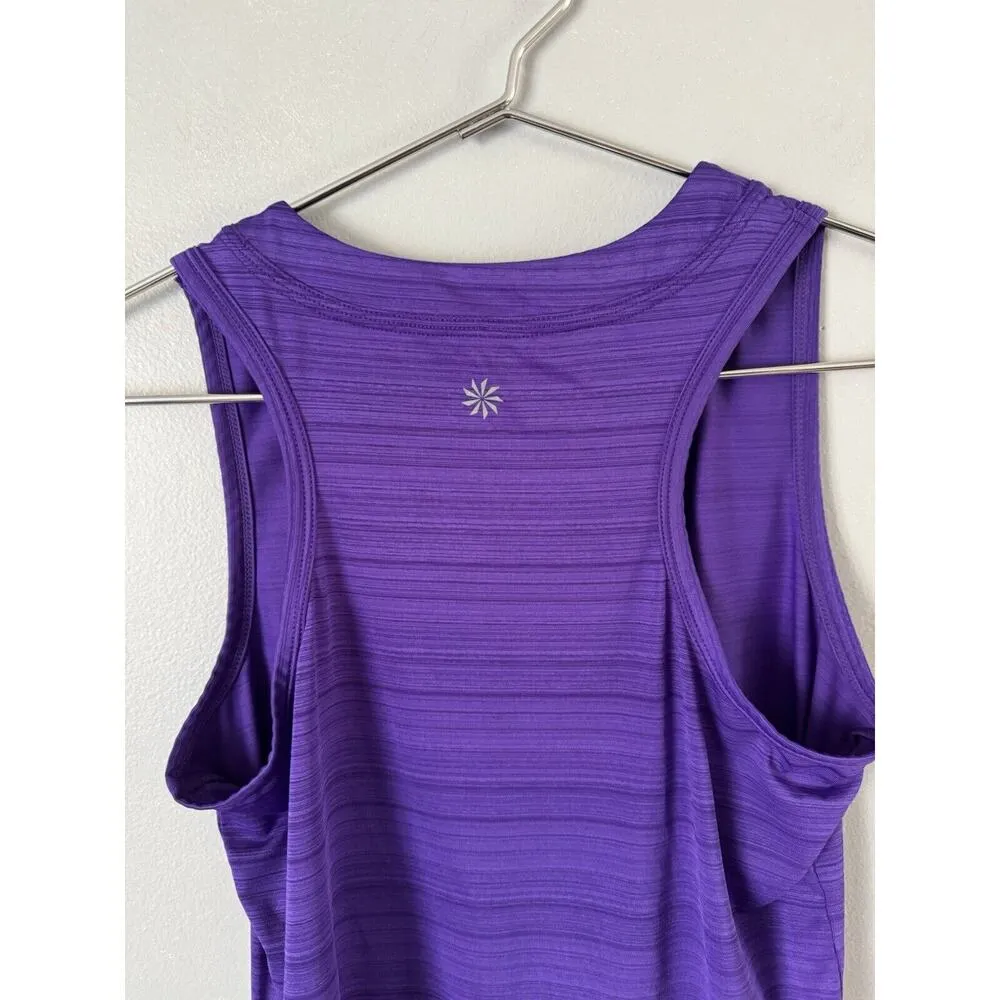 Athleta Royal Purple Activewear Yoga Tank Top Women’s Size Medium Gym Athleisure - Image 5