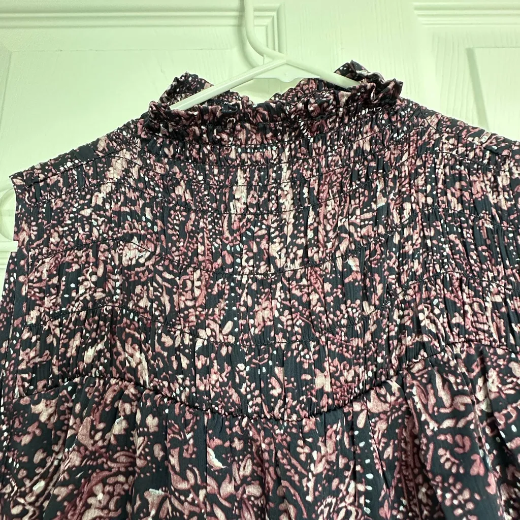 Vince Camuto  Smocked High Neck Dress - Image 5