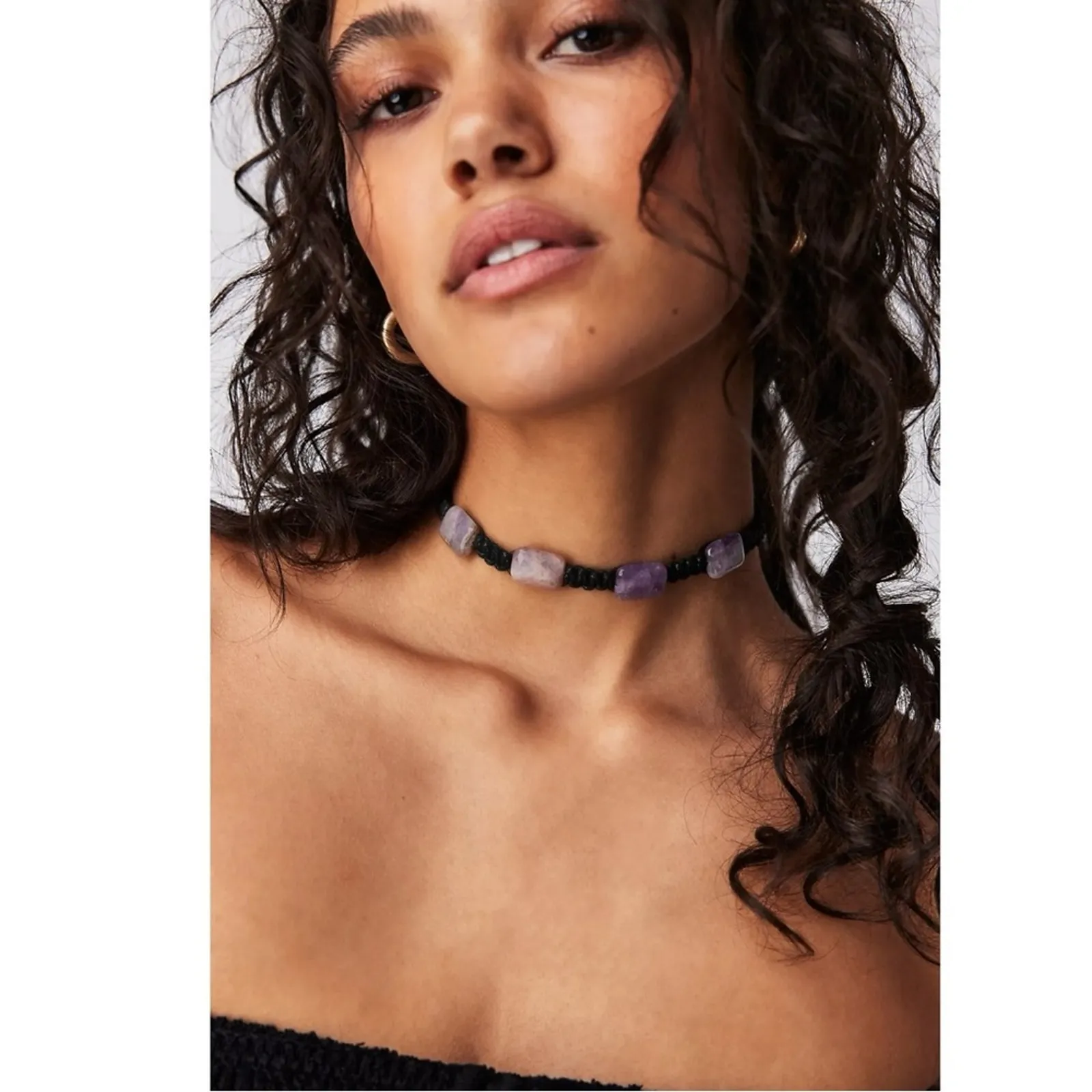 Free People Sweet Carolina Choker Necklace Jade Green Bohemian Macrame NWT - Image 11