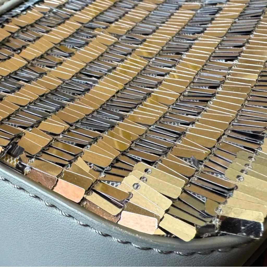 BIBI LOU Anthropologie Silver & Black Sequin Shoulder Bag - Image 16