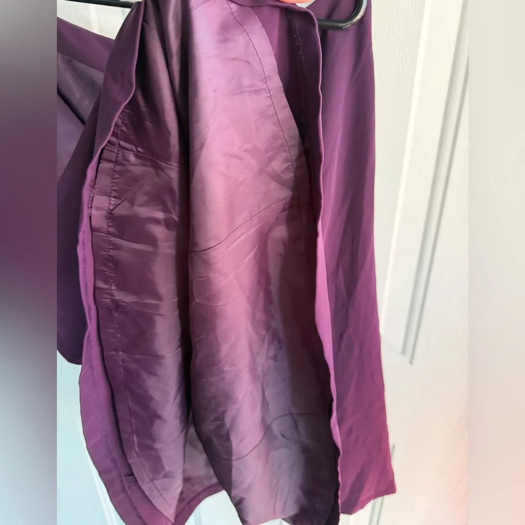 CALVIN KLEIN Plum A-Line Midi Skirt ≠Size 16≠Lined Elegant Plum Purple - Image 7