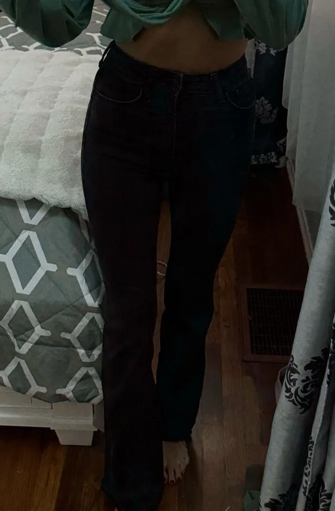 Old Navy Women's Black Flared Leg Jeans - Image 2