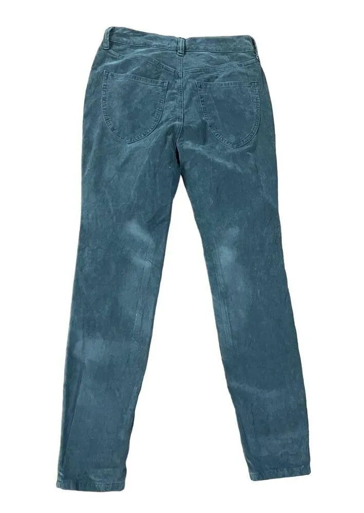 We the Free gray blue Corduroy women’s pants high rise button fly size 25 - Image 2