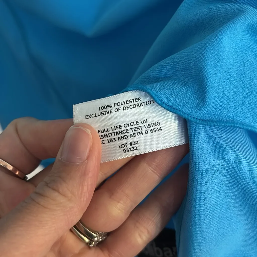 Columbia Bright Blue Long Sleeve Shirt Size XL - Image 3