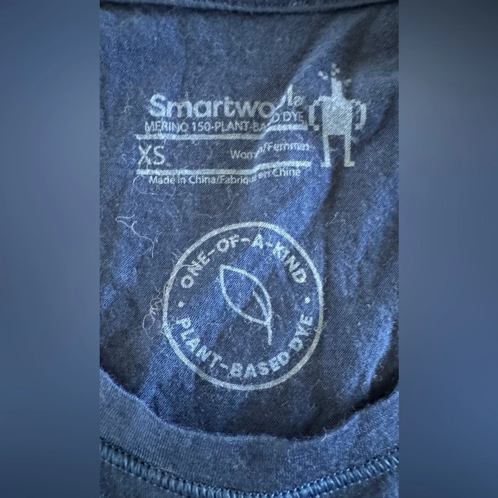 Smartwool Womens Plant-Based Dye Short-Sleeve Tee blue size XS - Image 4