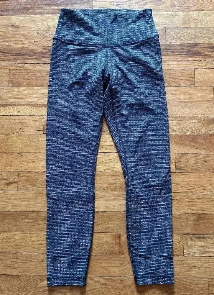 LULULEMON Wunder Under Leggings Coco Pique Black & White size 8 LUON​ - Image 2